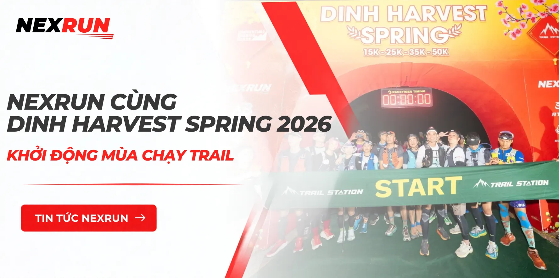 NEXRUN Cùng Dinh Harvest Spring 2026 Khởi Động Mùa Chạy Trail