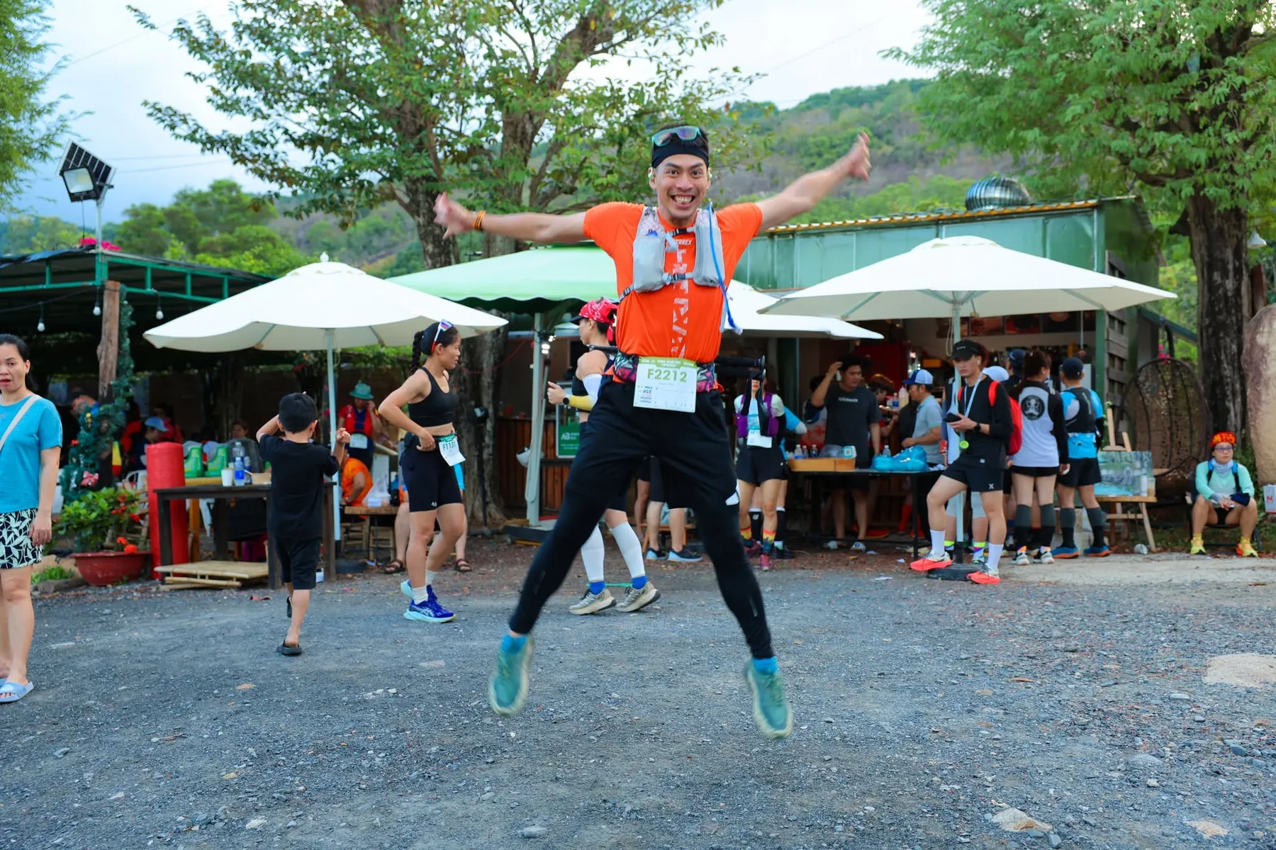 Địa hình Núi Dinh mang đến nhiều thử thách cho các runner trong ngày thi đấu.