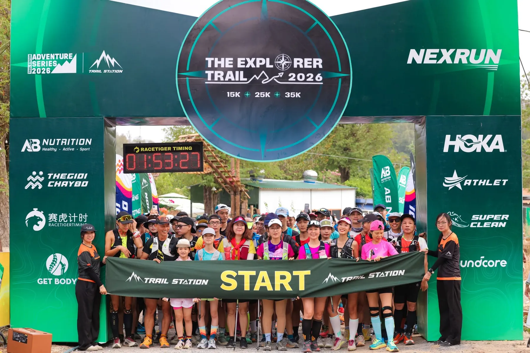 Hồ Bên Suối trở thành điểm hẹn của 828 vận động viên tại The Explorer Trail 2026.