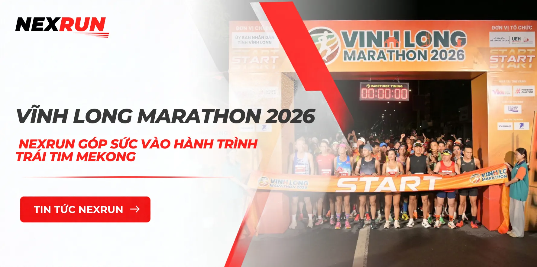 Vĩnh Long Marathon 2026: NEXRUN Góp Sức Vào Hành Trình Trái Tim Mekong