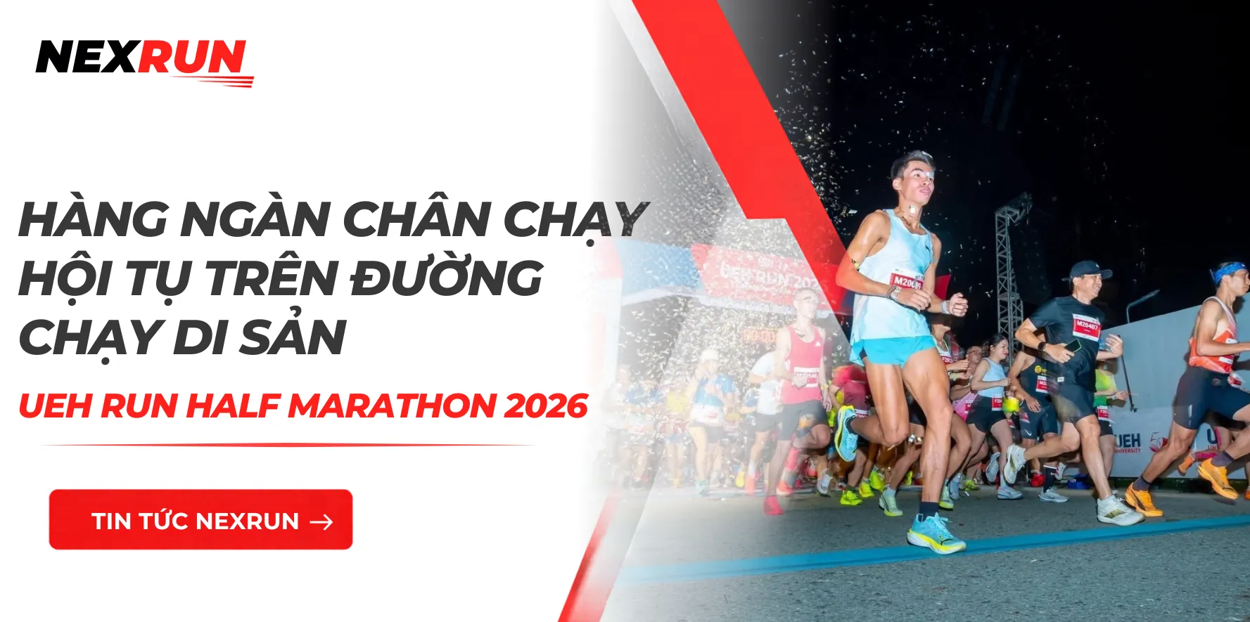 Hàng Ngàn Chân Chạy Hội Tụ Trên Đường Chạy Di Sản UEH Run Half Marathon 2026
