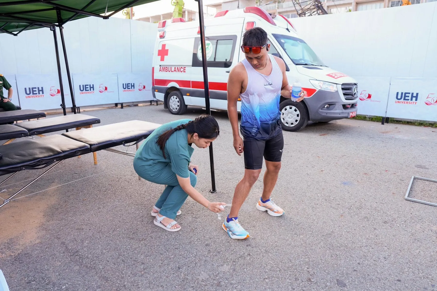 Khi cần xe cứu thương và lực lượng trực chuyên môn