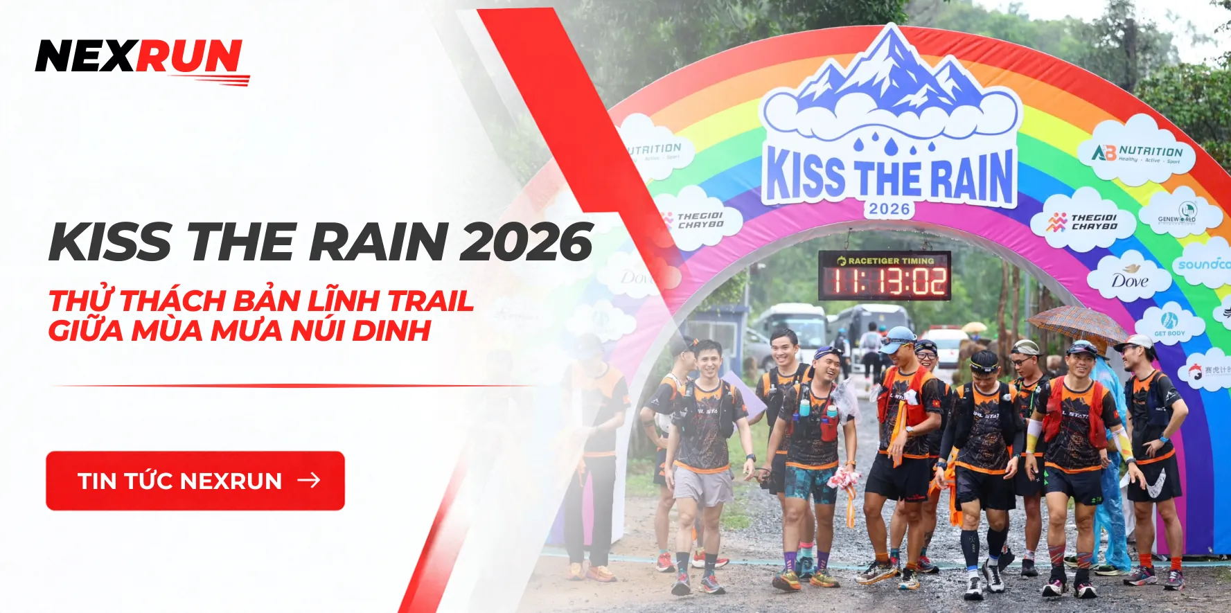 Kiss The Rain 2026: Thử Thách Bản Lĩnh Trail Giữa Mùa Mưa Núi Dinh